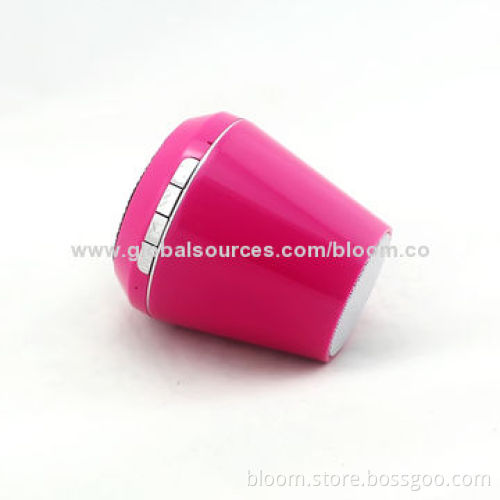 Aluminum Plastic Mini Bluetooth Speaker, Super Portable, 3W Output Power, High-voice Quality